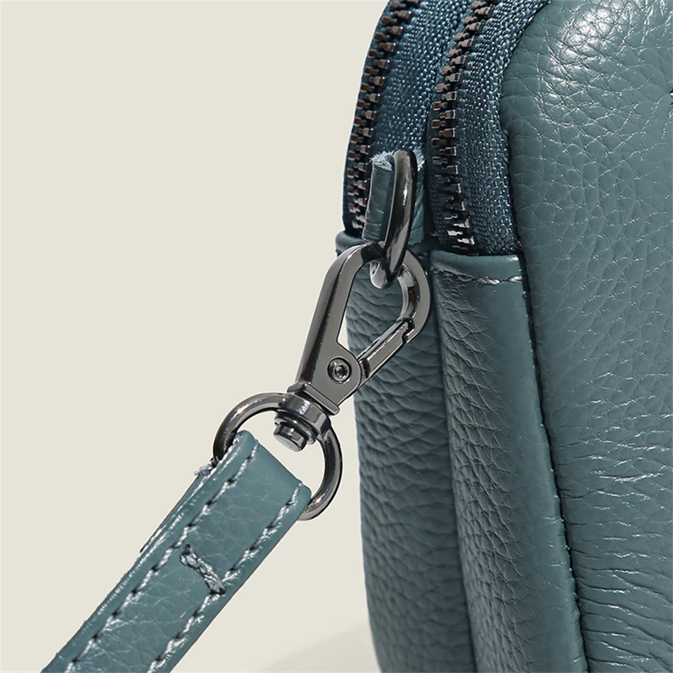 Genuine Leather Bag Luxury Women's Crossbody Bag for Woman Female Solid Color Clutch Phone Bags Shoulder Bag Messenger Bag Sac