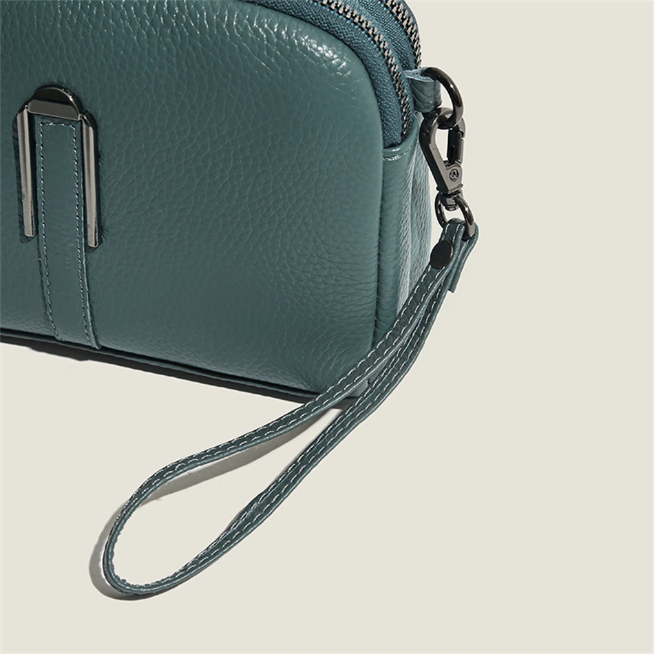 Genuine Leather Bag Luxury Women's Crossbody Bag for Woman Female Solid Color Clutch Phone Bags Shoulder Bag Messenger Bag Sac
