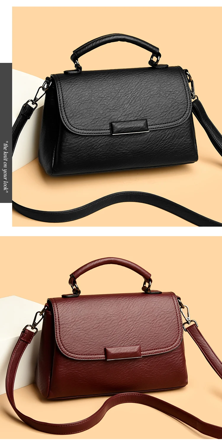 High Quality Cow Leather Ladies Handbags Fashion Luxury Female Messenger Tote Bags Women Genuine Leather Shoulder Crossbody Sac