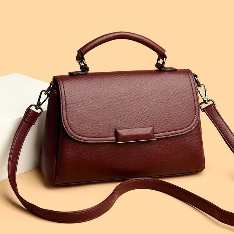 High Quality Cow Leather Ladies Handbags Fashion Luxury Female Messenger Tote Bags Women Genuine Leather Shoulder Crossbody Sac