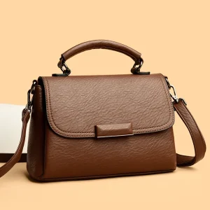 Luxury Cow Leather Women's Tote & Crossbody Bag – Soft Genuine Leather with Sequins